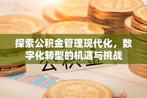 鄄城探索公积金管理现代化，数字化转型的机遇与挑战