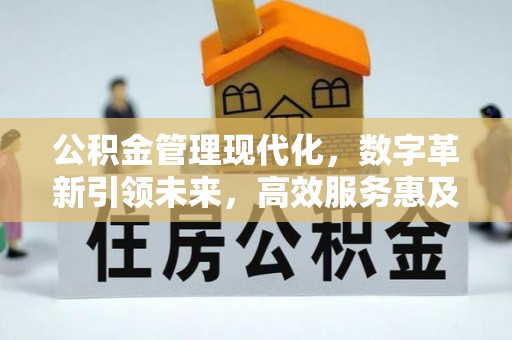 鄄城公积金管理现代化，数字革新引领未来，高效服务惠及民生