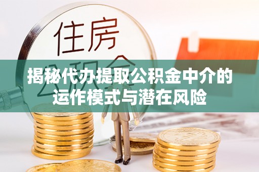 鄄城揭秘代办提取公积金中介的运作模式与潜在风险