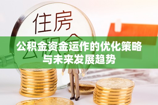 鄄城公积金资金运作的优化策略与未来发展趋势
