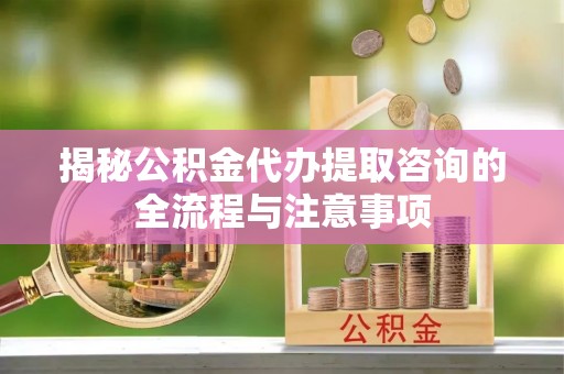 鄄城揭秘公积金代办提取咨询的全流程与注意事项