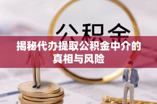鄄城揭秘代办提取公积金中介的真相与风险