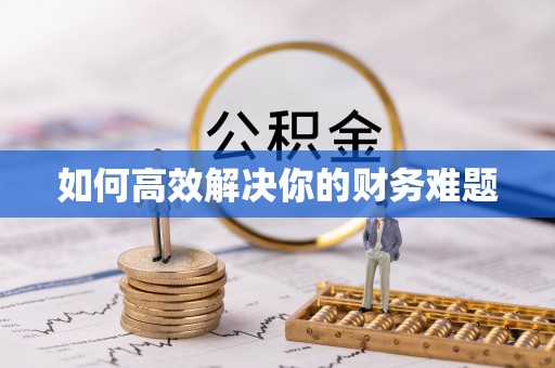 鄄城如何高效解决你的财务难题