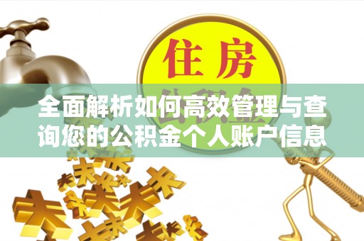 鄄城全面解析如何高效管理与查询您的公积金个人账户信息
