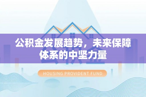 鄄城公积金发展趋势，未来保障体系的中坚力量
