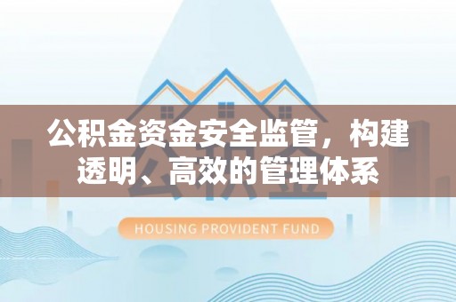 鄄城公积金资金安全监管，构建透明、高效的管理体系
