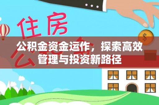 鄄城公积金资金运作，探索高效管理与投资新路径