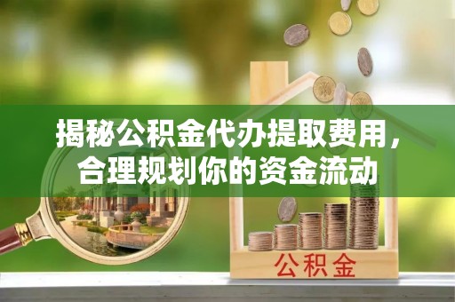 鄄城揭秘公积金代办提取费用，合理规划你的资金流动