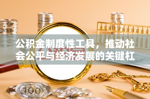 鄄城公积金制度性工具，推动社会公平与经济发展的关键杠杆