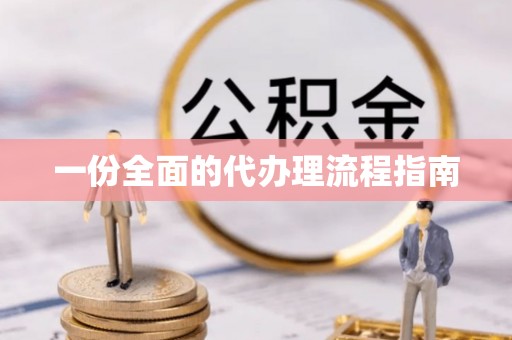 鄄城一份全面的代办理流程指南
